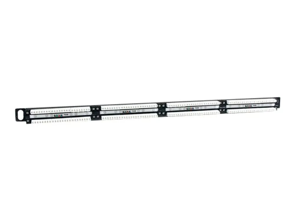 StarTech.com 24 Port 0.5U Cat5e Patch Panel - RJ45 Ethernet Rack Mount Cat 5e 110 Patch Panel - Rackmount Network Patch Panel (PANELHU24)