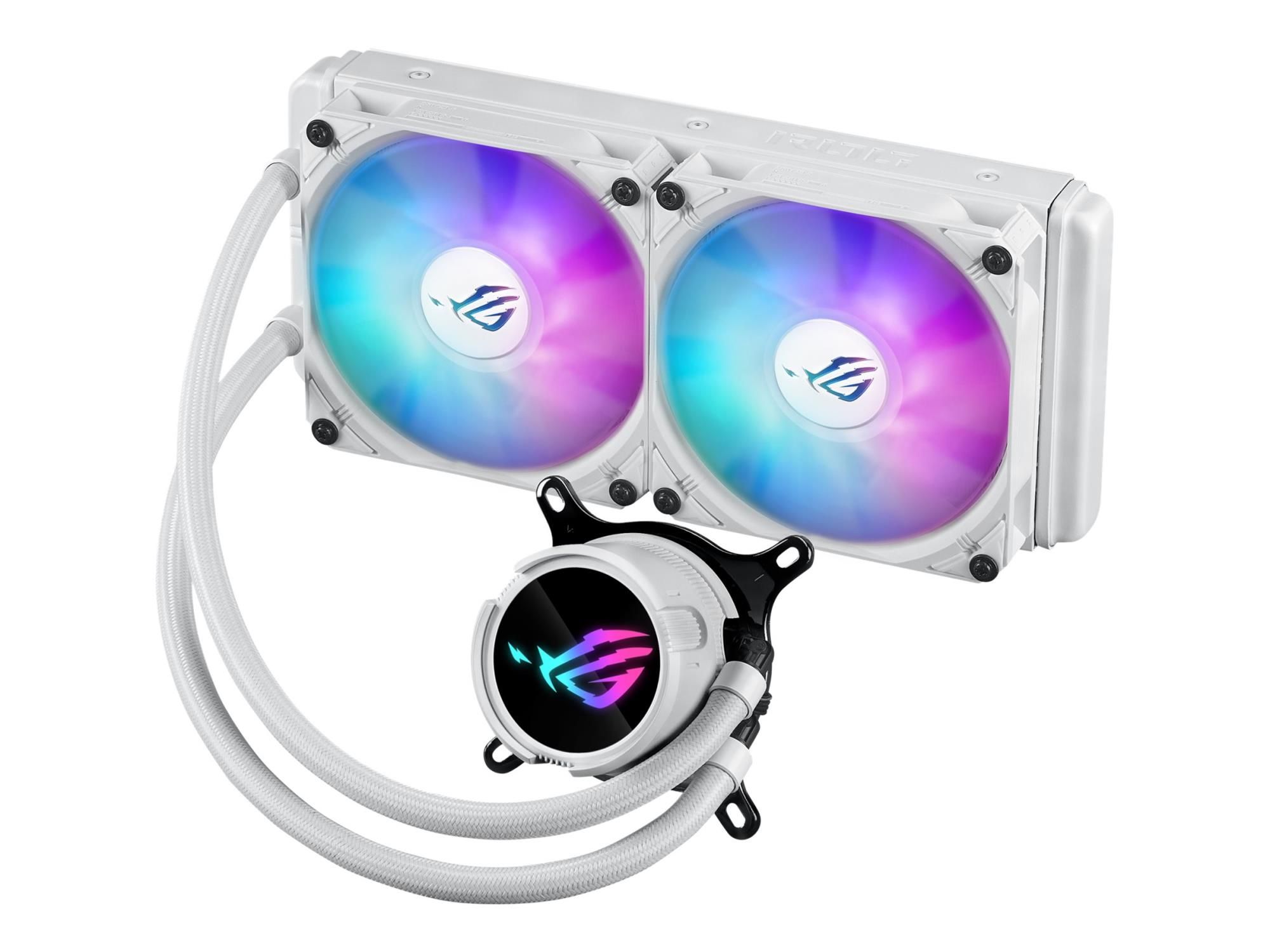 ASUS ROG STRIX LC III 240 ARGB - White Edition - Prozessor-Flüssigkeitskühlsystem - Kühlergröße: 240 mm - (für: AM4, LGA1200, LGA1700, AM5, LGA115x Socket)
