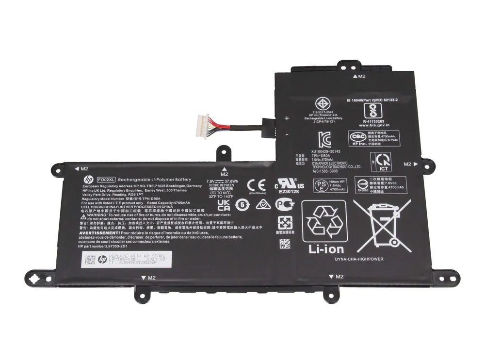 HP 4960mAh Li-ion battery for HP Chromebook 11A