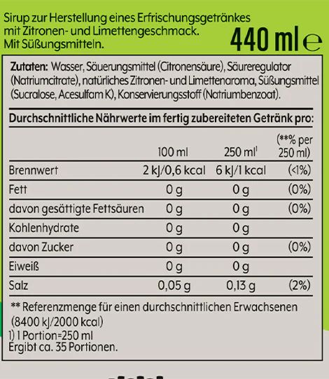 SodaStream 7 UP ohne Zucker Sirup 440ml