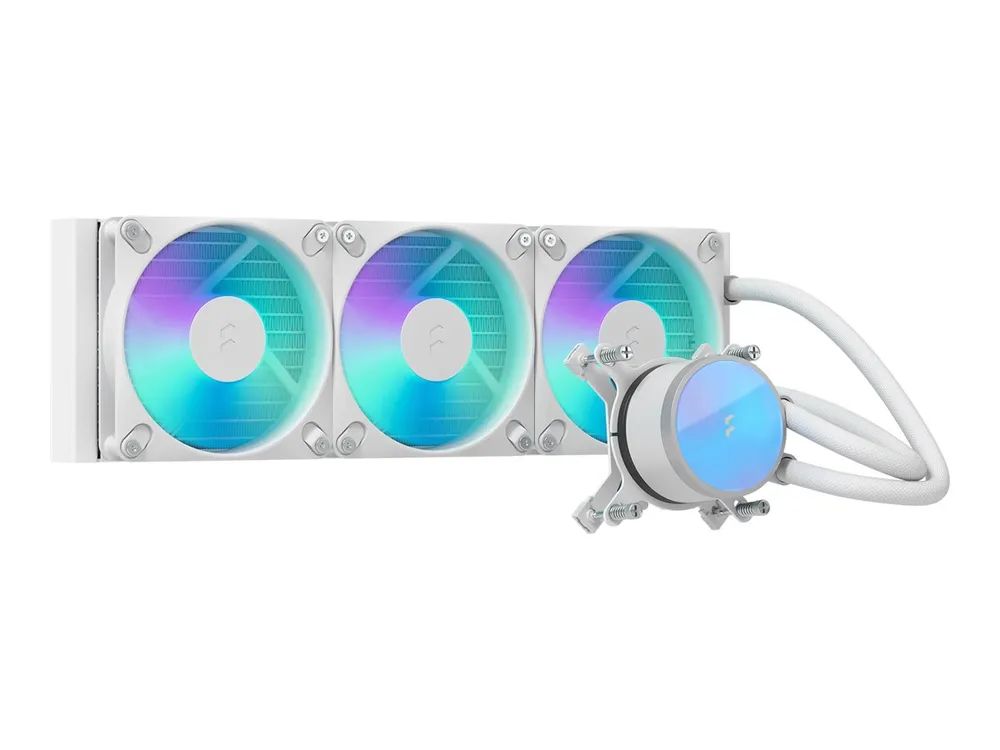 Fractal Design Radius 360 RGB - Prozessor-Flüssigkeitskühlsystem - Kühlergröße: 360 mm - (für: LGA115x Socket, LGA17xx Socket, LGA1200, LGA18xx Socket, AM5, AM4) FD-W-RA1-3603