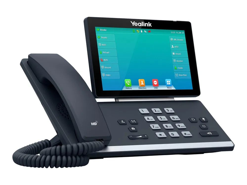 Yealink SIP-T57W - VoIP-Telefon - mit Bluetooth-Schnittstelle mit Rufnummernanzeige - IEEE 802.11a/b/g/n/ac (Wi-Fi)