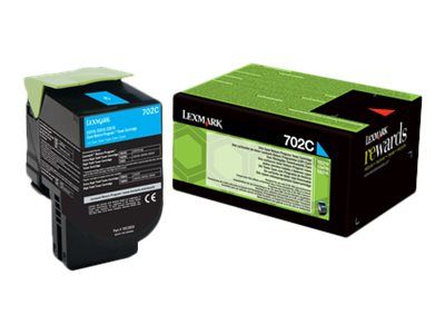 Lexmark 702C - Cyan - original - Tonerpatrone LCCP, LRP
