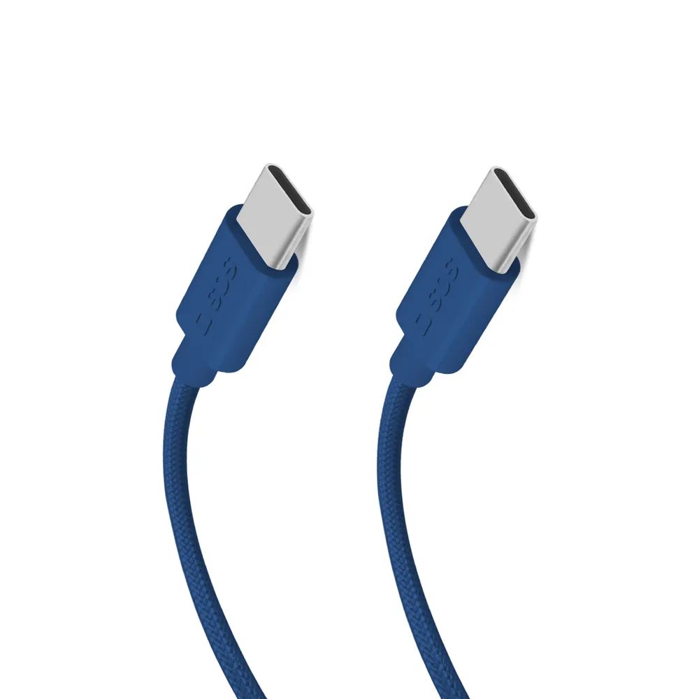 SBS Daten- u. Ladekabel, USB-C  USB-C, 60W, 1,5m dunkelblau
