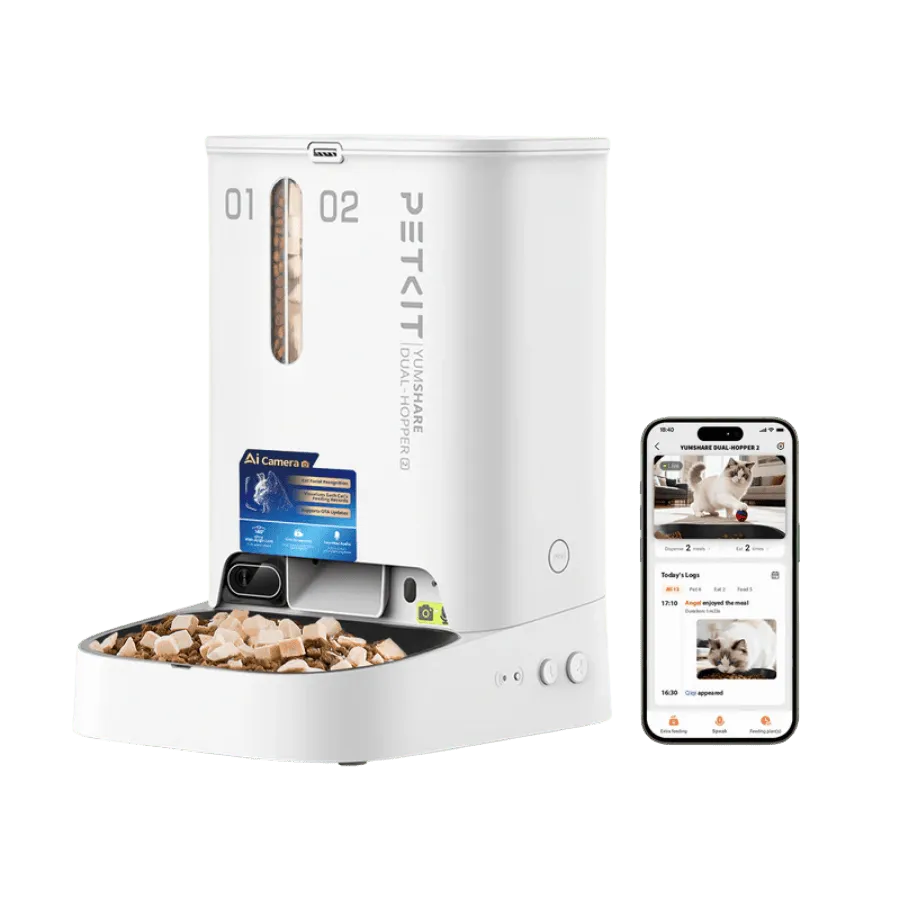 PETKIT YumShare Dual-Hopper 2 Futterautomat mit Kamera P592