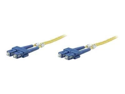 Intellinet Fiber Optic Patch Cable, OS2, SC/SC, 1m, Yellow, Duplex, Single-Mode, 9/125 µm, LSZH, Fibre, Lifetime Warranty, Polybag - Patch-Kabel - SC Single-Modus (M)