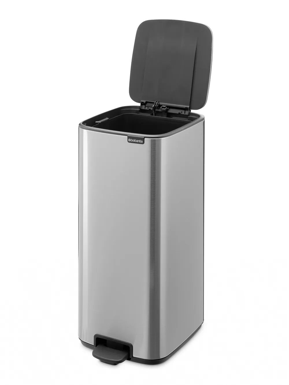 Brabantia Bo Treteimer, 30L - Matt Steel Fingerprint Proof