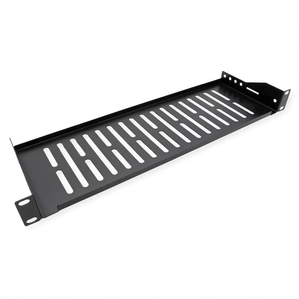VALUE 19-Zoll-Geräteträger 1 HE, T: 150mm, max. 10 kg, U-Form, schwarz