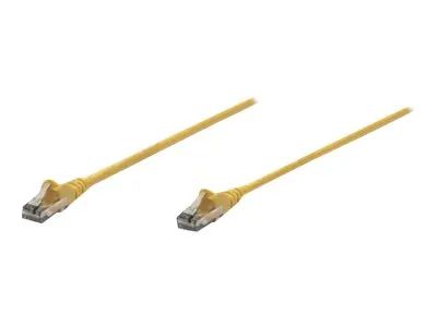 Intellinet Network Patch Cable, Cat6, 2m, Yellow, CCA, U/UTP, PVC, RJ45, Gold Plated Contacts, Snagless, Booted, Lifetime Warranty, Polybag - Patch-Kabel - RJ-45 (M)
