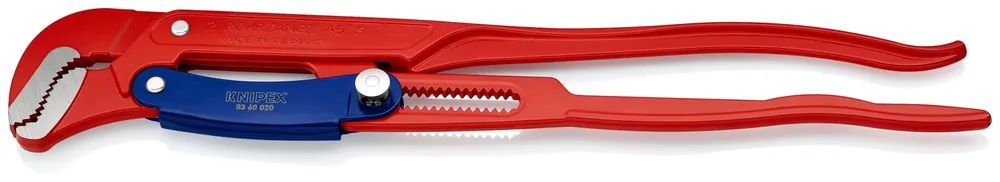 KNIPEX Rohrzange S-Maul mit Schnelleinstellung rot pulverbeschichtet 560 mm