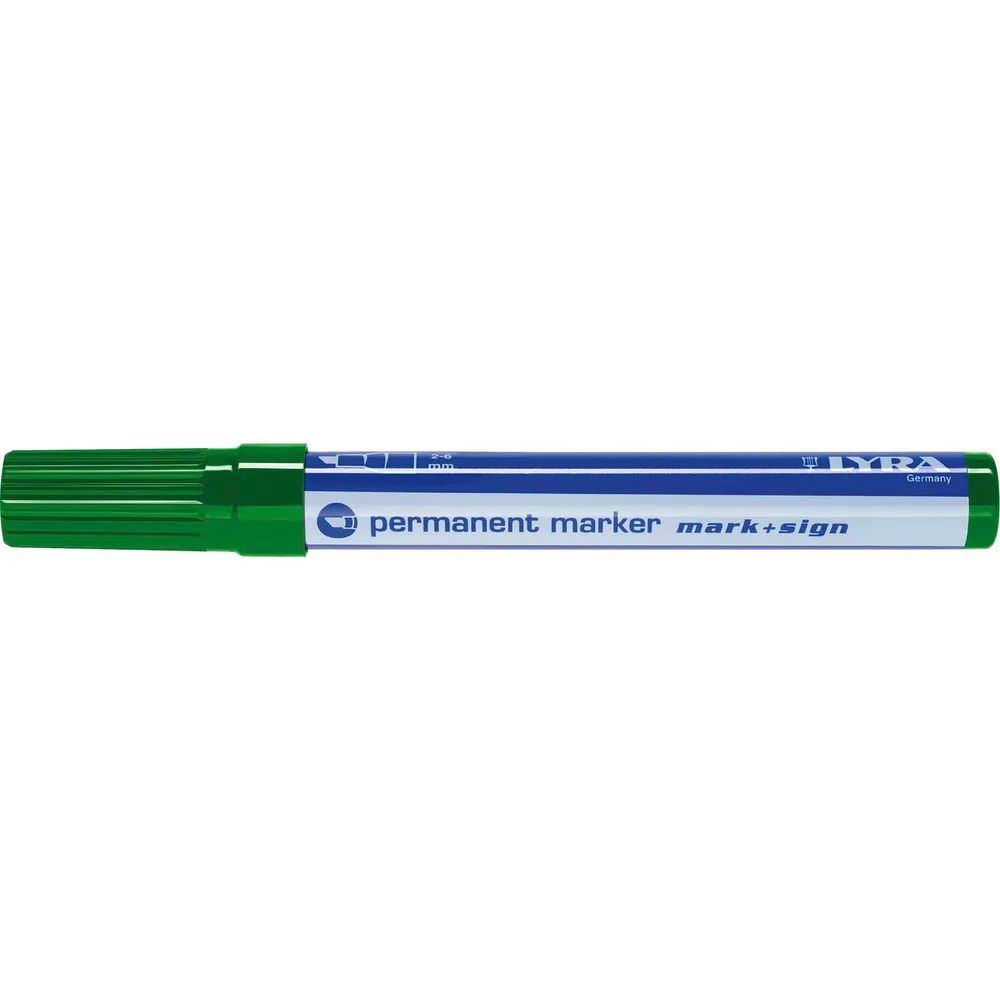 LYRA Permanent-Marker 111 Strichbreite 2-6 mm grün schräge Spitze