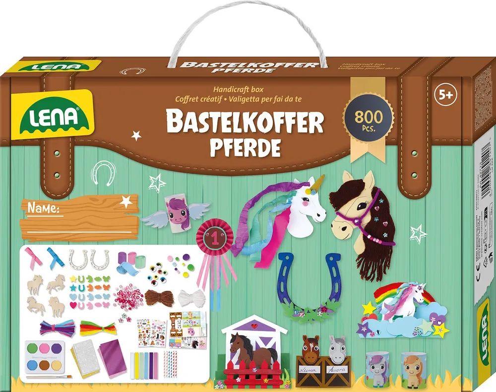 Simm Spielwaren GmbH Bastelkoffer Pferde, Premium