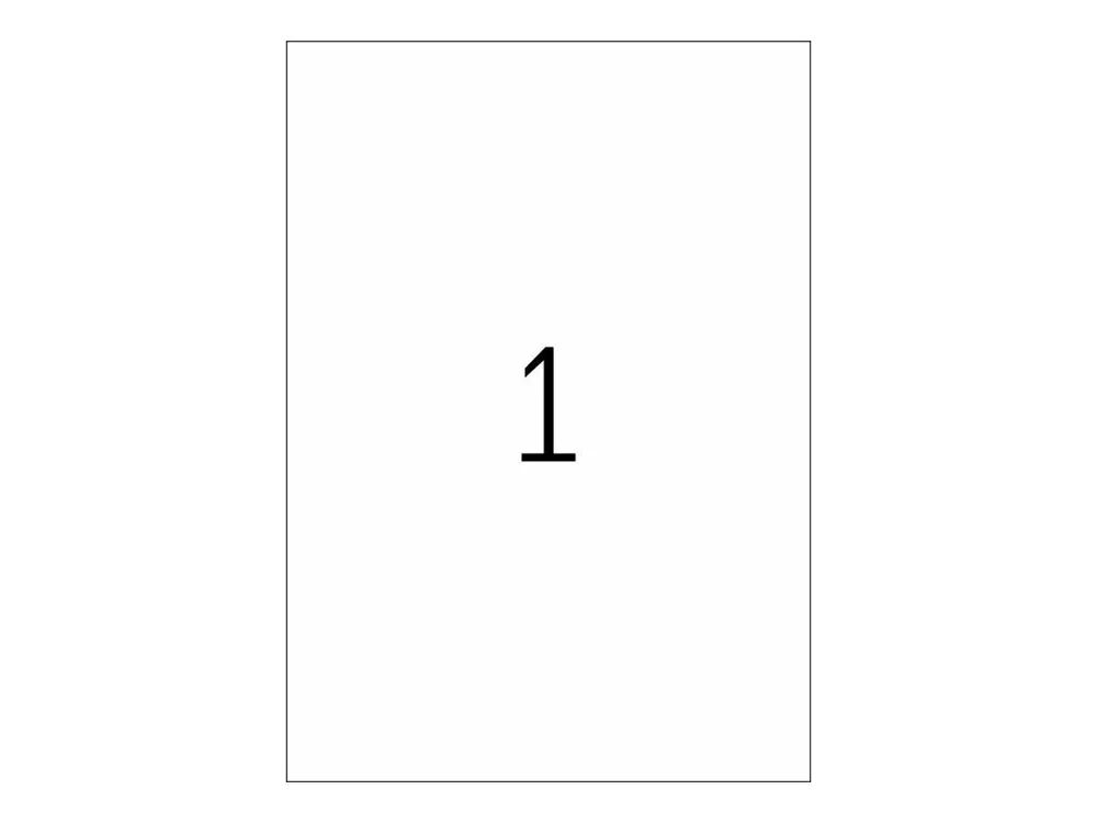 HERMA Special - Polyester - glänzend - permanent selbstklebend - durchsichtig - A4 (210 x 297 mm)