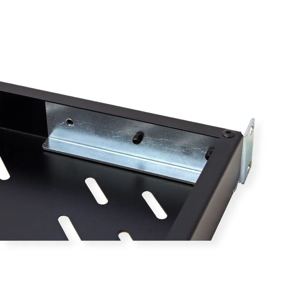 VALUE 19-Zoll-Fachboden 1HE tiefenvariabel, 440 x 700 mm, 50kg Traglast