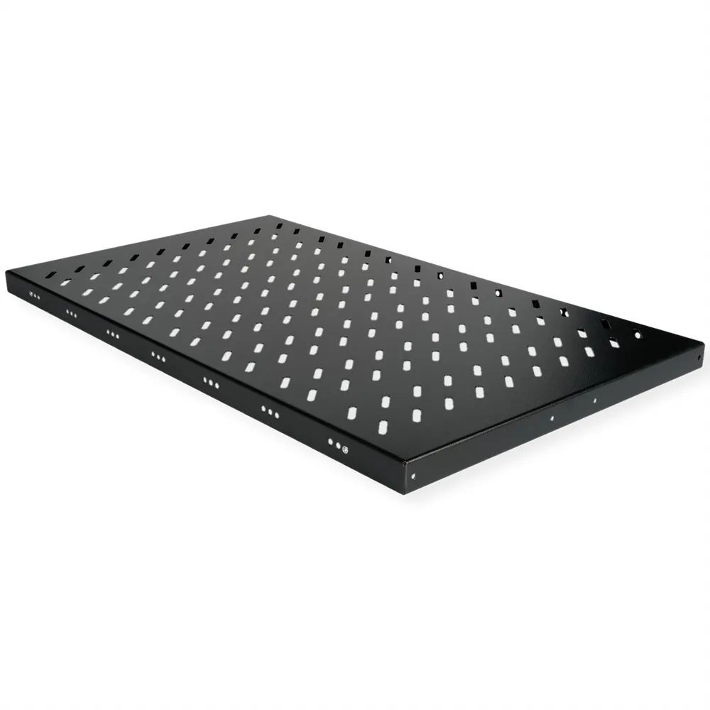 ROLINE Rack - Regal - 770 mm tief, Tragfähigkeit 50 kg - RAL 9005, Jet Black - 1U - 48.3 cm (19")