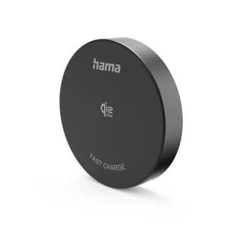 Hama Kabelloses Qi2 25W-Ladegerät, induktives Ladepad, Schnellladen, Schwarz