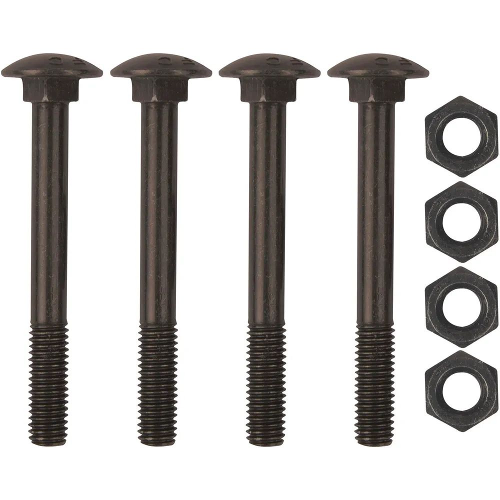 Sonneck Schraubenset für Langband einseitig 600mm, Schwalbenschwanz, schwarz verzinkt