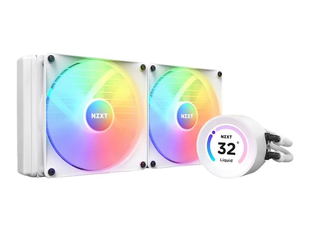 NZXT Kraken Elite 280 RGB - Prozessor-Flüssigkeitskühlsystem - mit LCD-Display - (für: LGA115x Socket, LGA1200, LGA1700, AM4, AM5)