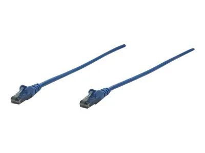 IC Intracom Intellinet Network Patch Cable, Cat6, 0.5m, Blue, CCA, U/UTP, PVC, RJ45, Gold Plated Contacts, Snagless, Booted, Lifetime Warranty, Polybag - Patch-Kabel - RJ-45 (M)
