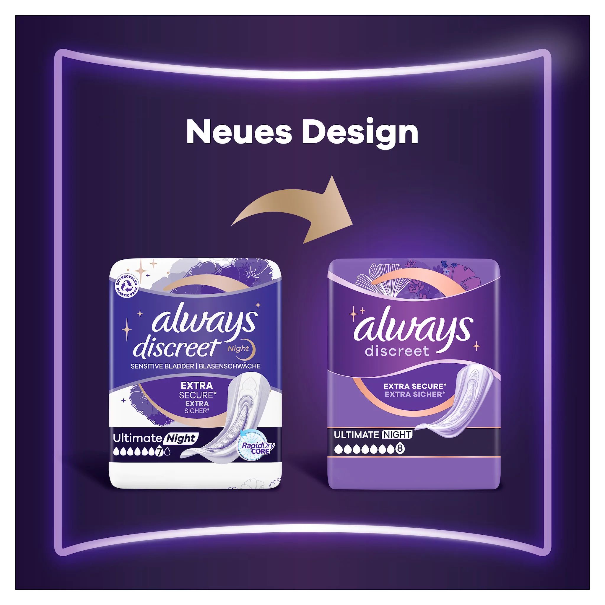 always Discreet Inkontinenz Ultimate Nacht 8