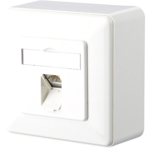Metz Connect E-DAT C6A 1 PORT AP RAL 9010 / METZ 130C370002-I