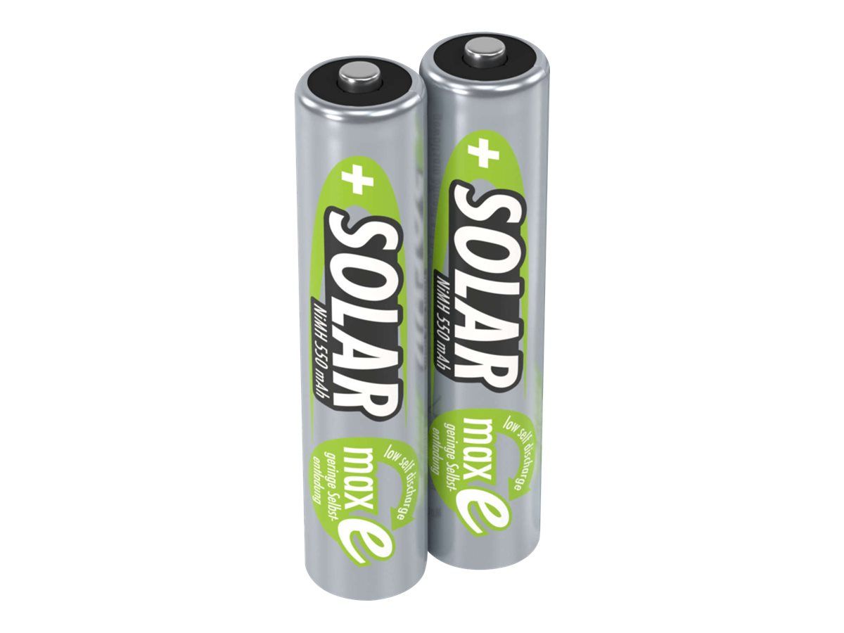 Ansmann Solar - Batterie 2 x AAA - NiMH - (wiederaufladbar)