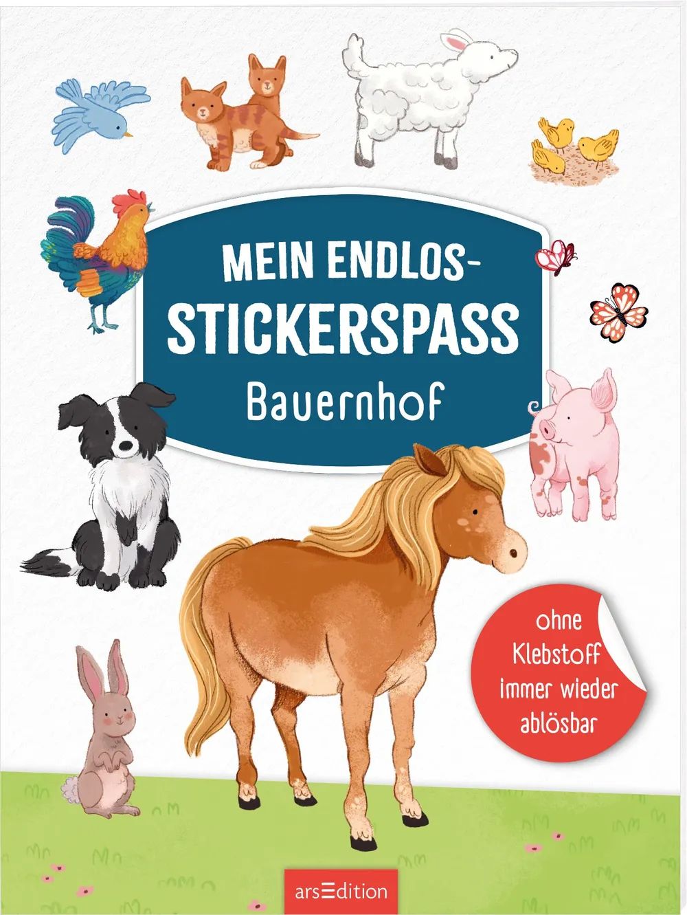 Ars Edition GmbH Mein Endlos-Stickerspaß – Bauernhof
