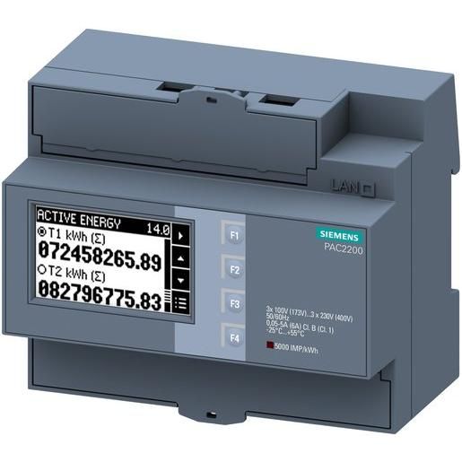 Siemens ENERG.ZÄHL.230/400V 1/5A M-BUS / SIEMEN 7KM PAC2200 7KM2200-2EA30-1CA1