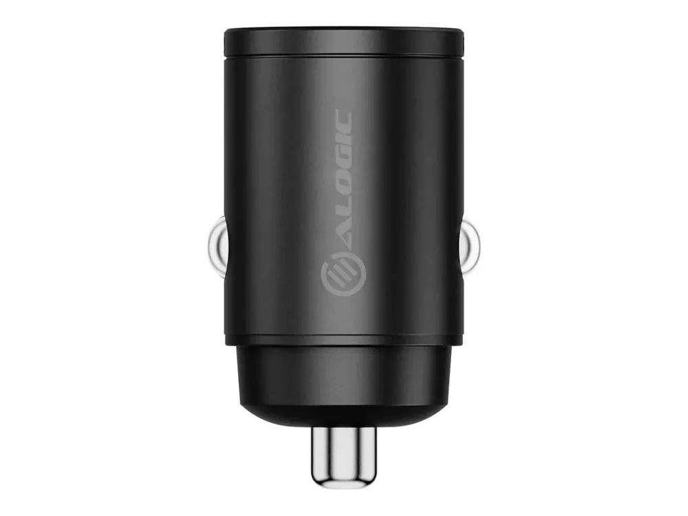 Alogic Rapid Power Mini - Auto-Netzteil - 30 Watt - Fast Charge - 2 Ausgabeanschlussstellen (24 pin USB-C, USB)
