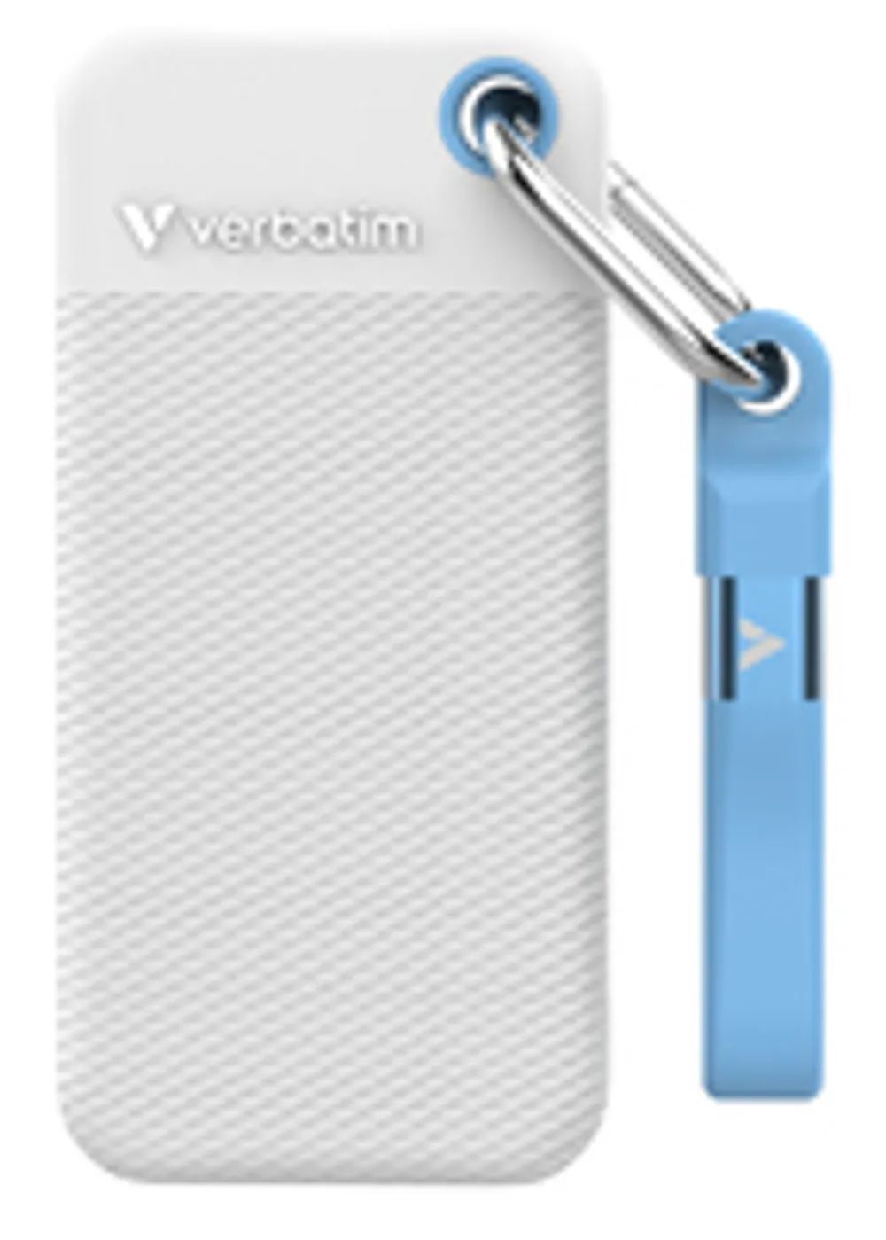 Verbatim Pocket SSD white/light Blue