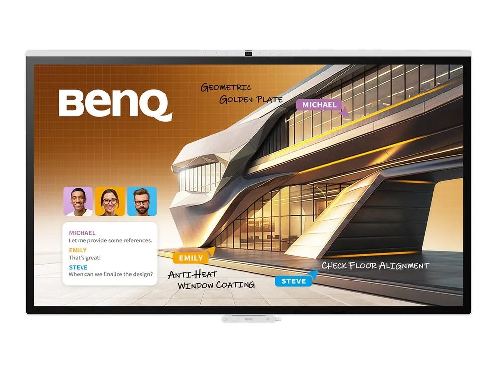 BenQ Board CP7505 - 190 cm (75") Diagonalklasse CP05 Series LCD-Display mit LED-Hintergrundbeleuchtung - interaktiv - mit built-in interactive whiteboard, touchscreen (multi touch)