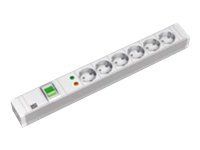 Bachmann Steckdosenleiste (Rack - einbaufähig) - Wechselstrom 230 V - Ausgangsanschlüsse: 6 - 1U - 48.3 cm (19")