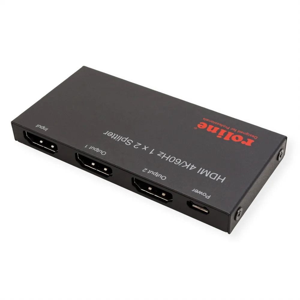 ROLINE HDMI Video-Splitter, Ultra Slim, 2fach