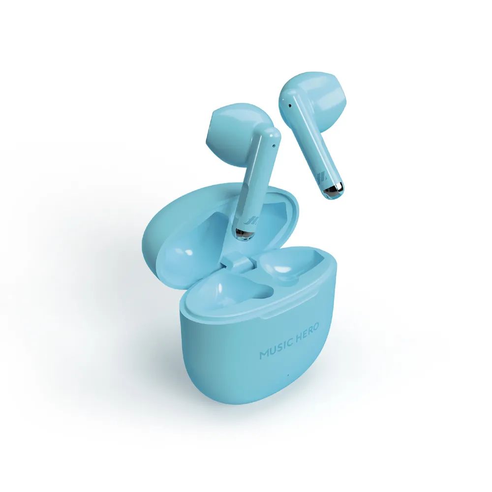 MUSIC HERO NUBOX TrueWireless Headset, Semi-In-Ear hellblau