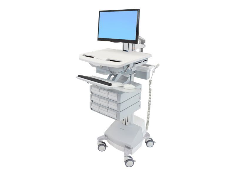 Ergotron Wagen für LCD-Display / Tastatur / Maus / CPU / Notebook / Kamera / Scanner (offene Architektur)