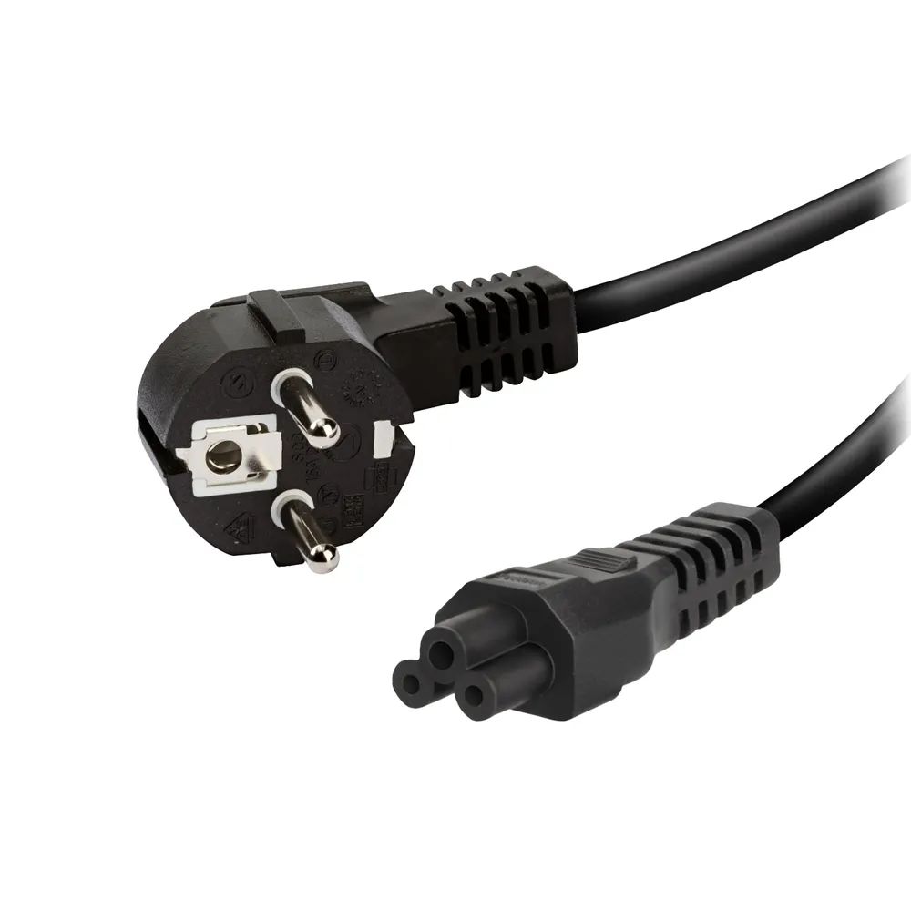 VIVANCO Kaltgerätekabel 3pol. IEC 320 5c Stecker, 1,8m