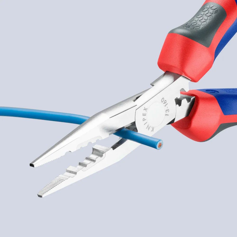 KNIPEX Verdrahtungszange gummierter Griff verchromt 160 mm