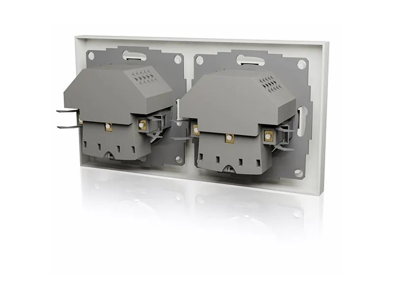 ICY BOX IB-MPS4200W-PD - Steckdose - 2P+E - Typ F, USB, USB Typ-C - mit Verschluss - 1 Steckdose, 1 USB-C socket, 1 USB-Anschluss - 3 A - weiß (Packung mit 2)