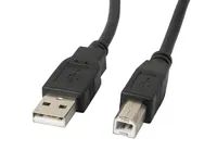 Lanberg CA-USBA-11CC-0018-BK - 1,8 m - USB A - USB B - USB 2.0 - 0,48 Gbit/s - Schwarz
