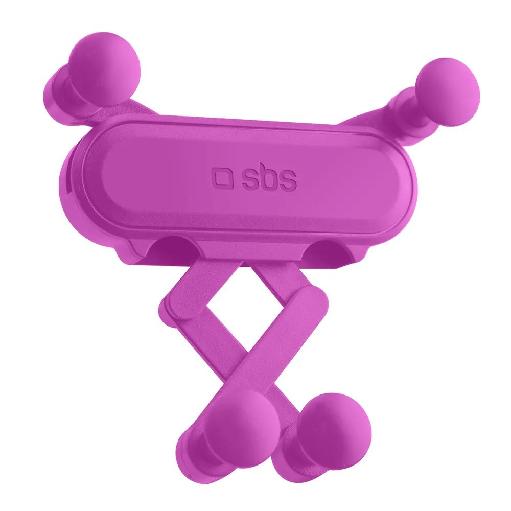 SBS Autohalterung mit Schwerkraftverriegelung, für den Lüftungsschlitz magenta